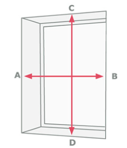 diagram how to measure blinds