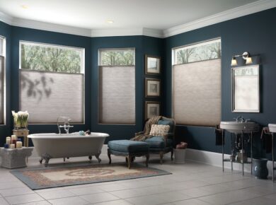 Thermoflex honeycomb Blinds in bathroom windows
