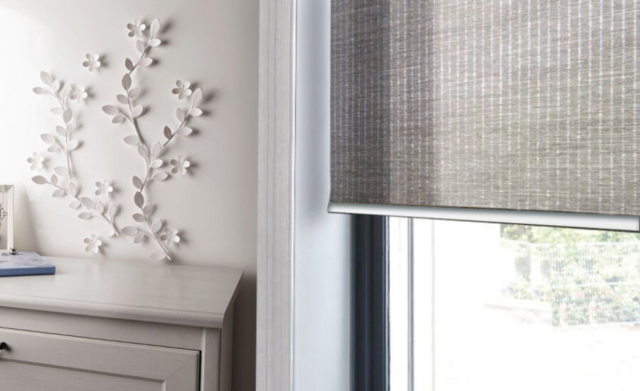 Roller blind on a window