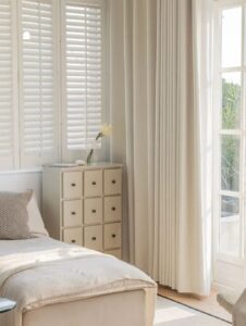  curtain in bedroom cream